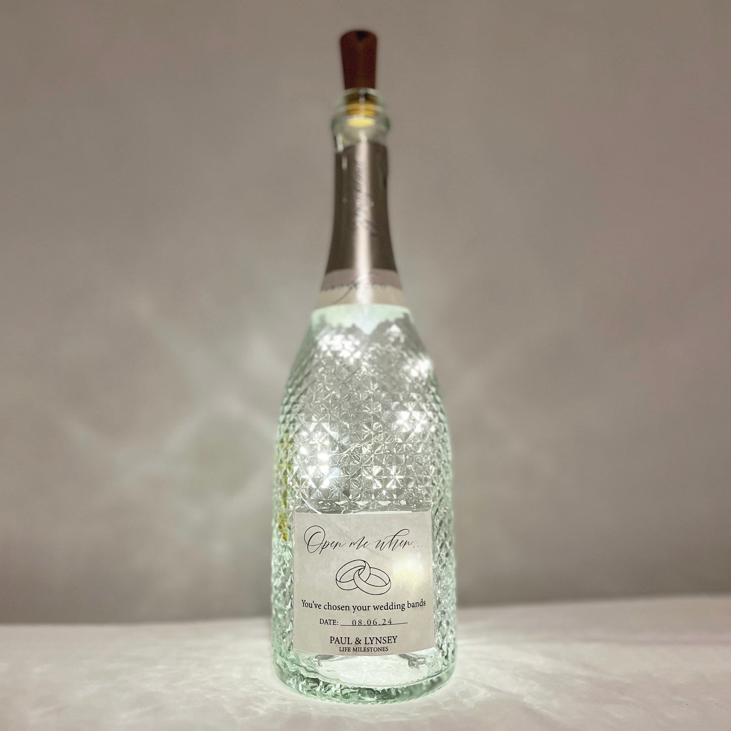 Keepsake Box with 'Open me When' Bottle Labels
