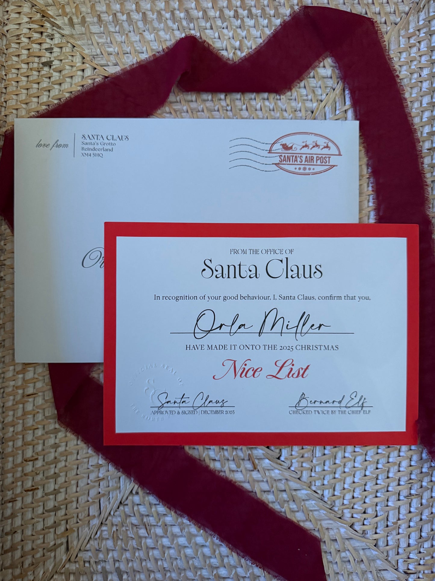 Letter From Santa Kit