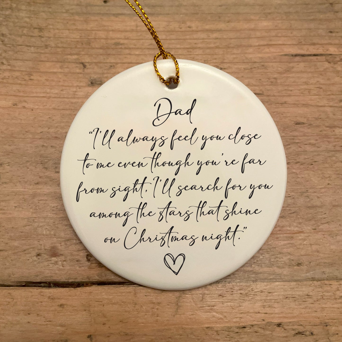 Memory Bauble Double Sided