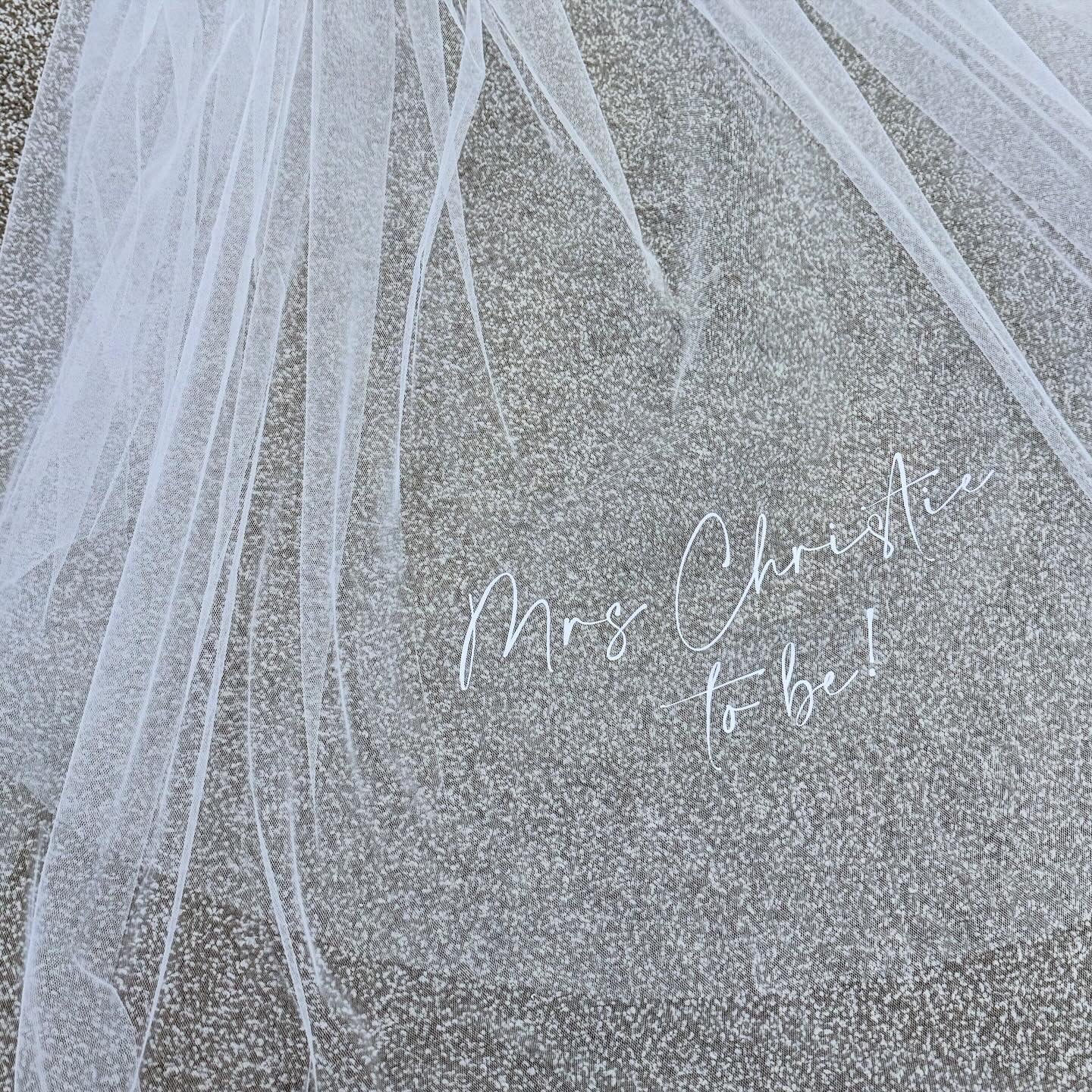 Double Tier Personalised Veil