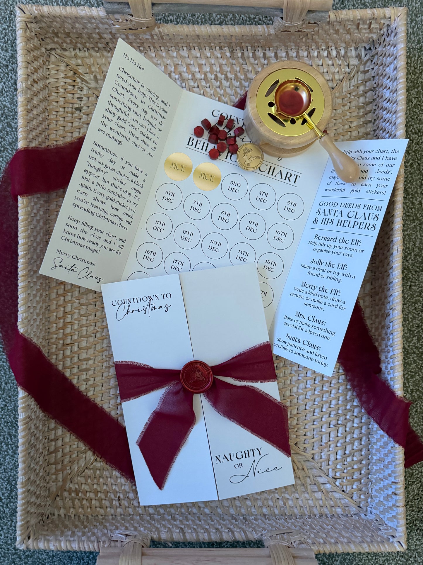 Countdown To Christmas Behaviour Chart